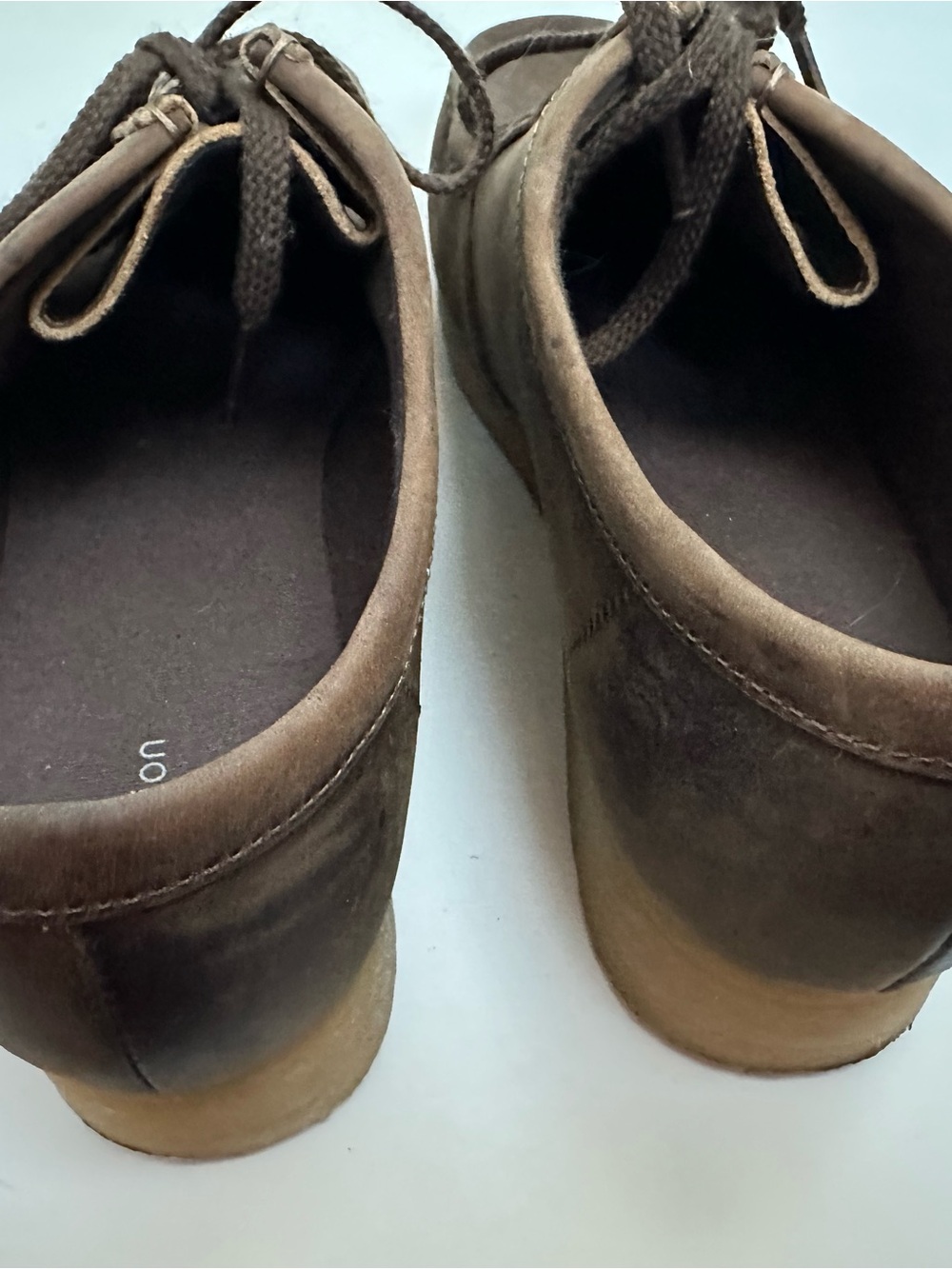 Clarks Women’s Brown Leather Chukka Moccasin Boots - Picture 2 of 8